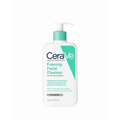 CeraVe Foaming Cleanser 236ml – For Normal to Oily Skin (UK Edition)