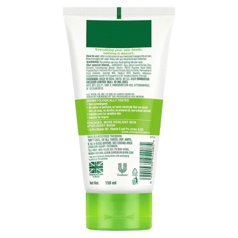 Simple Moisturising Facial Wash 150ml – Kind to Skin Hydrating Face Cleanser