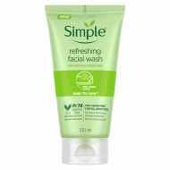 Simple Refreshing Facial Wash Gel 150ml – Kind to Skin Daily Face Cleanser
